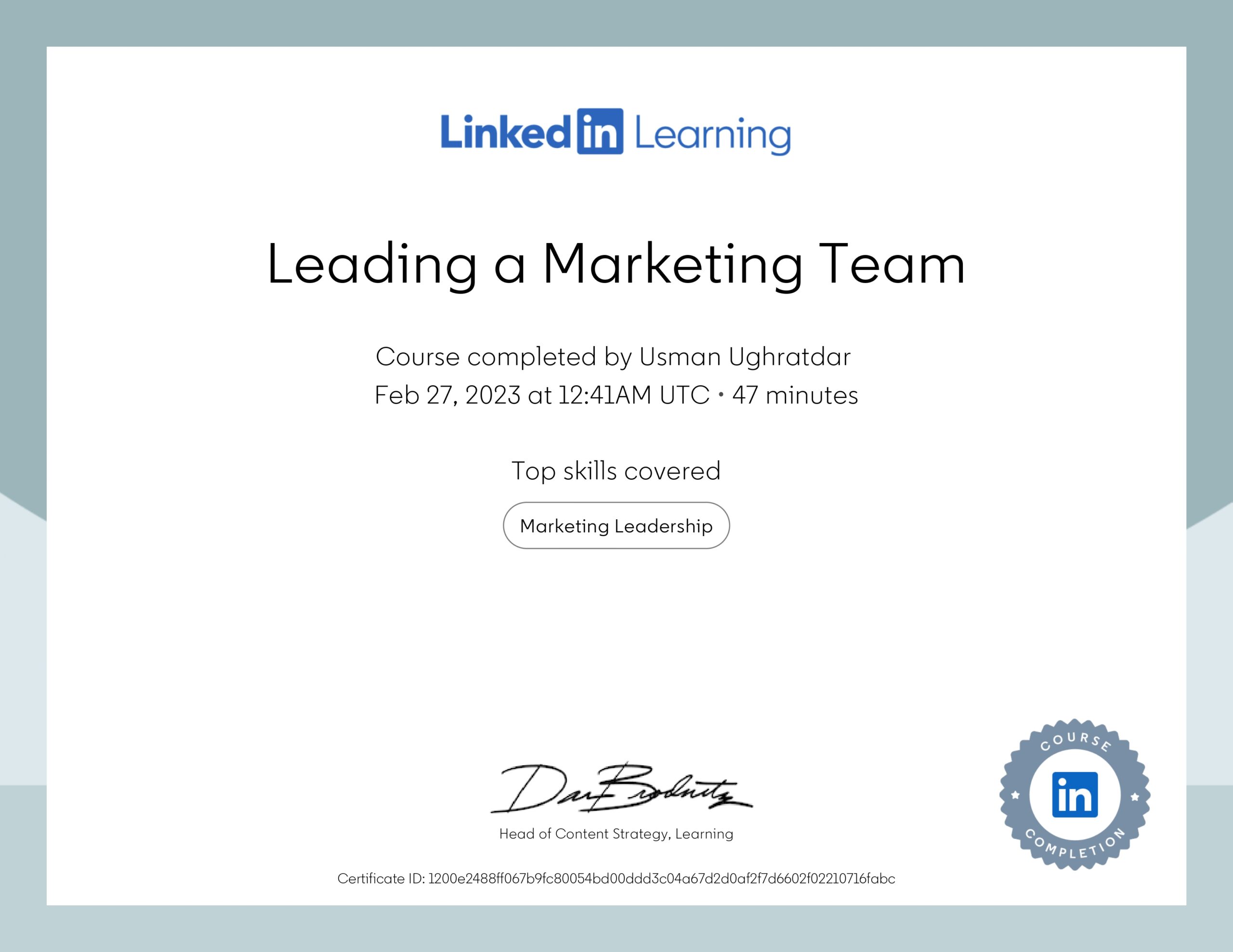 Leading a Marketing Team