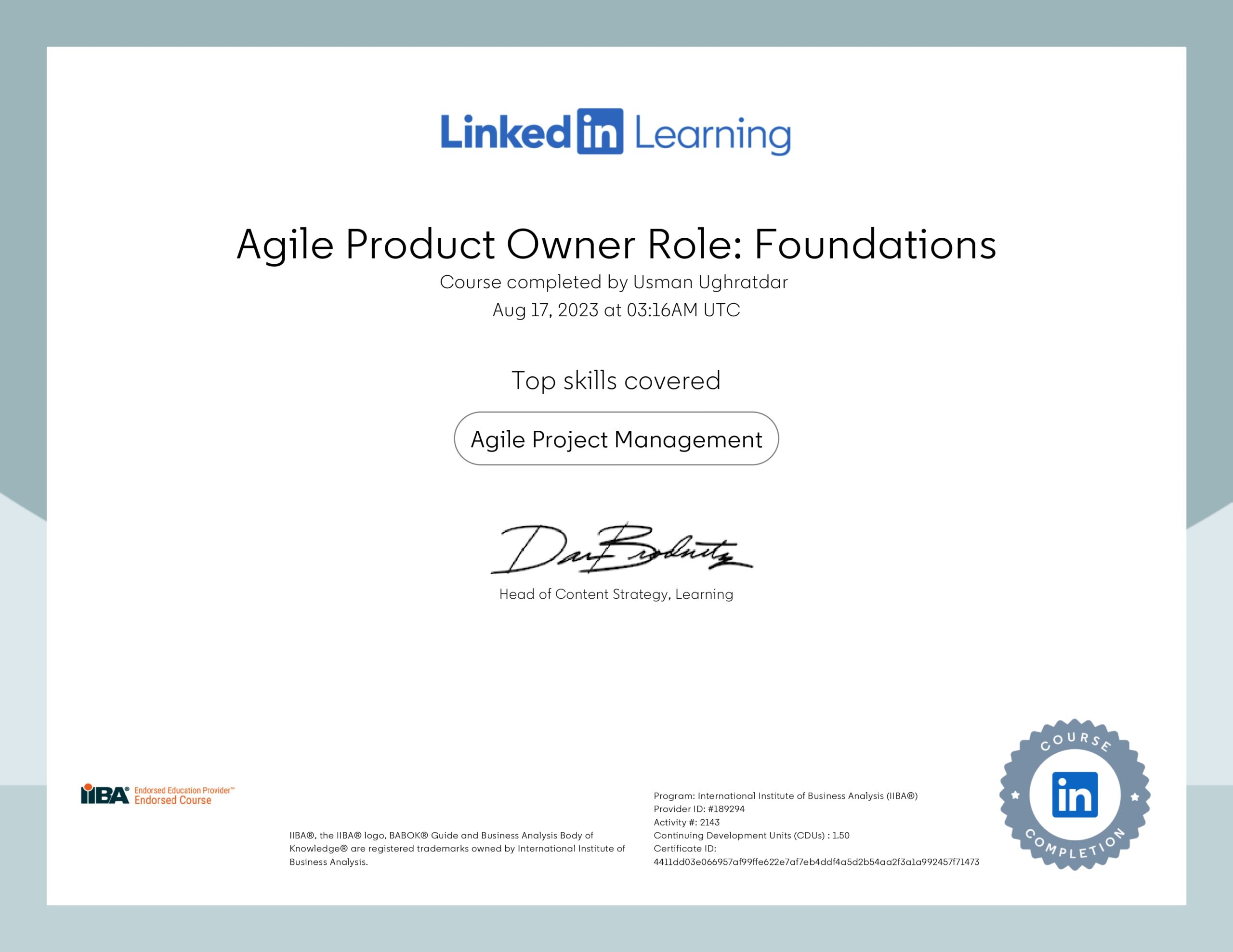 Agile Product Owner Role Foundations