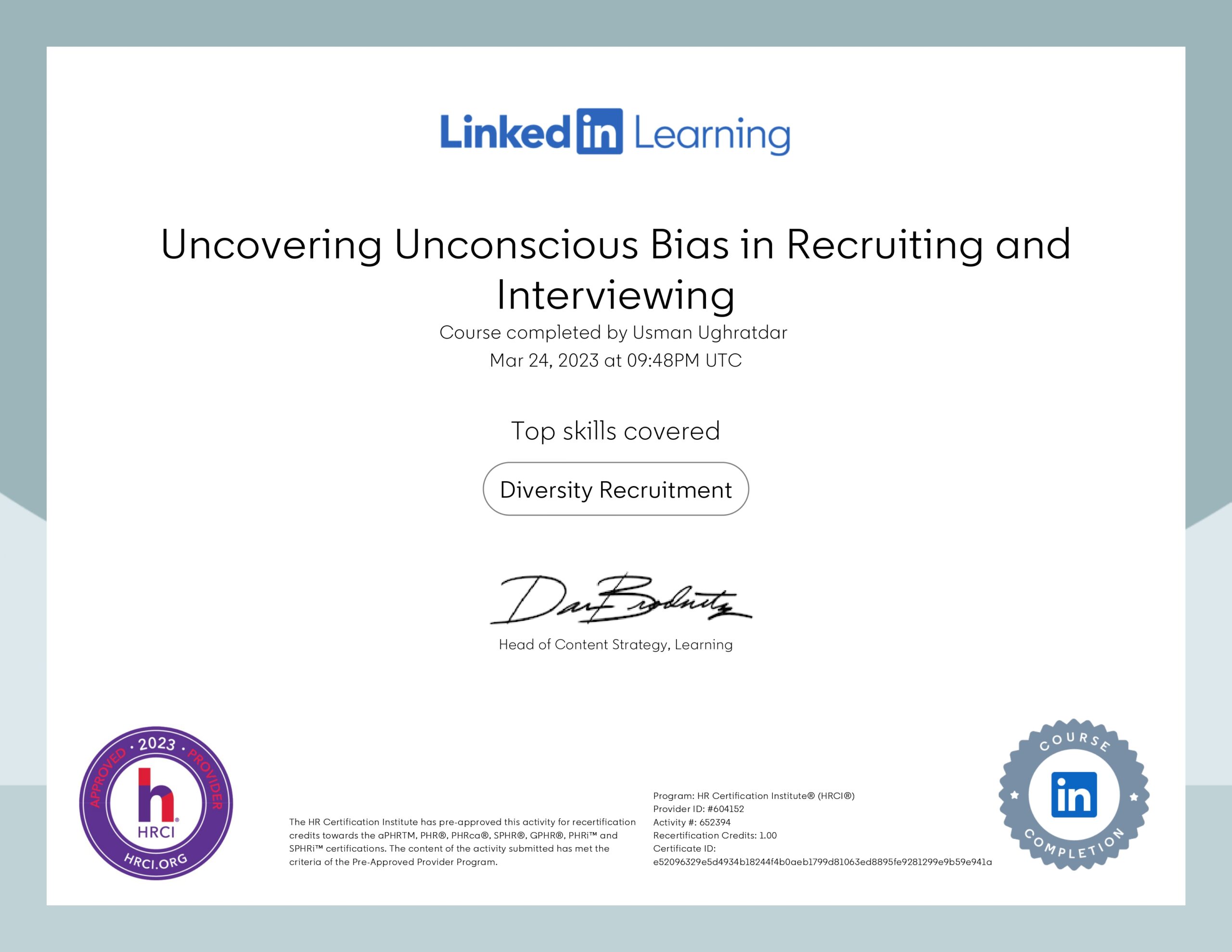 Uncovering Unconscious Bias in Recruiting and Interviewing